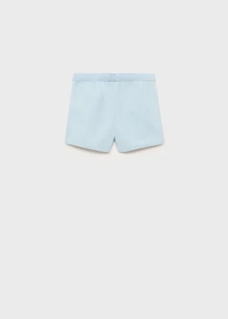 Shorts in cotone effetto denim