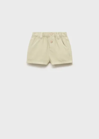 Shorts in cotone effetto denim