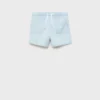 Shorts in cotone effetto denim