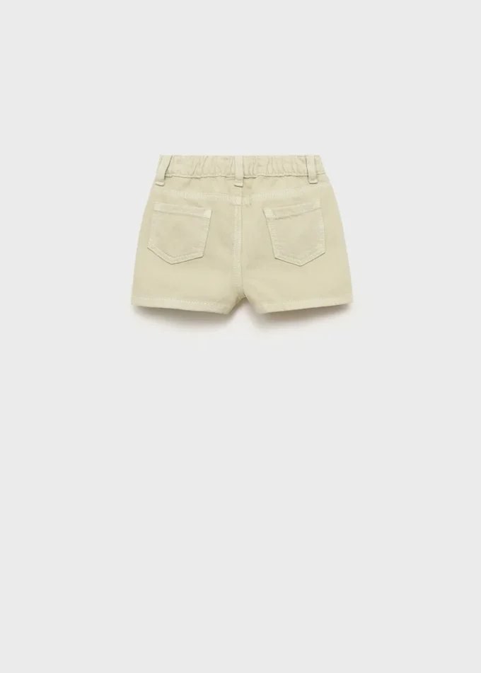Shorts in cotone effetto denim Shorts in cotone effetto denim