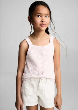 Shorts in denim dal taglio dritto