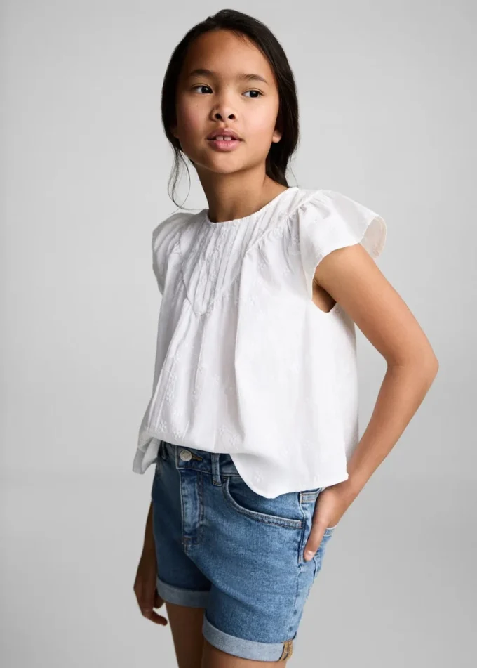 Shorts in denim dal taglio dritto Shorts in denim dal taglio dritto