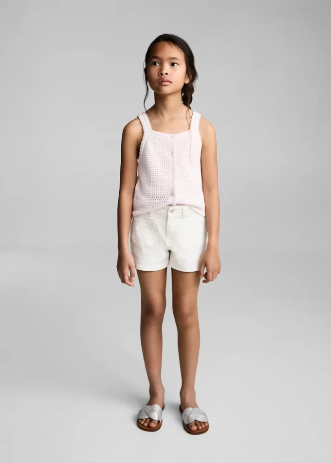 Shorts in denim dal taglio dritto Shorts in denim dal taglio dritto