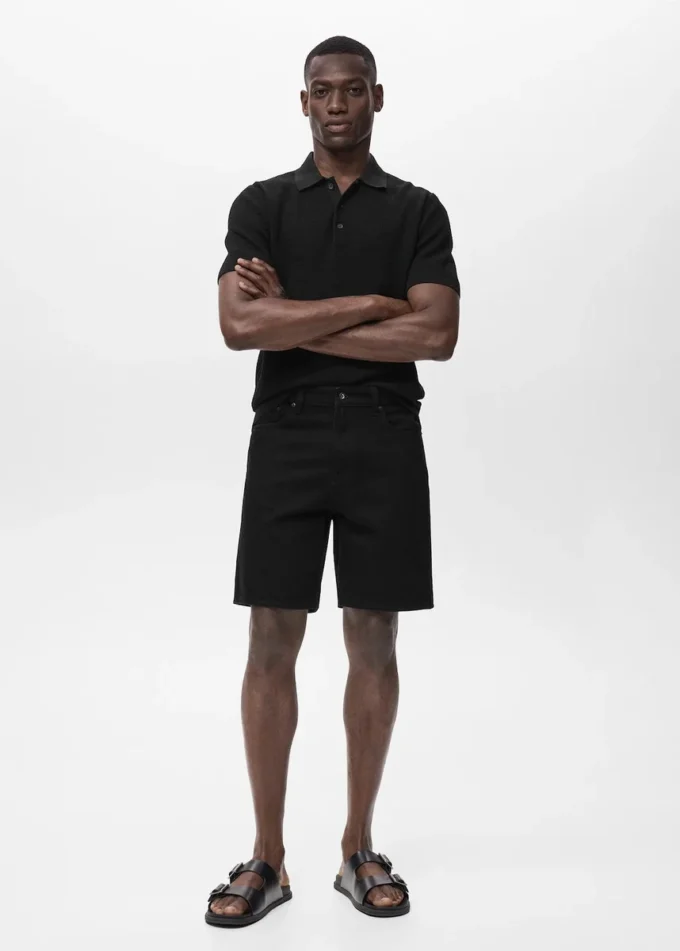 Shorts in denim dalla vestibilità regolare Shorts in denim dalla vestibilità regolare