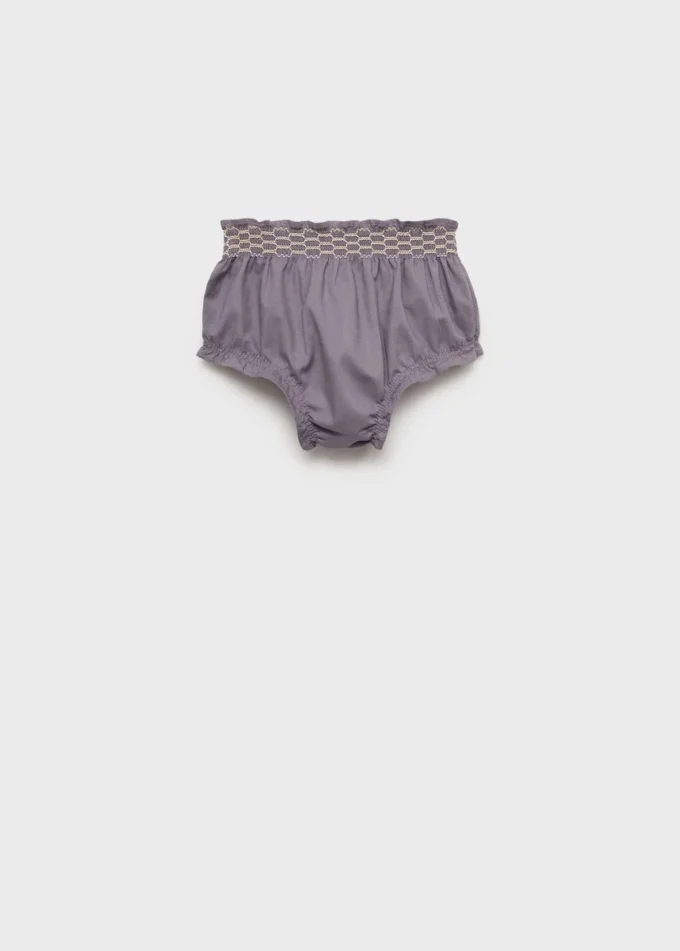 Shorts in misto cotone ricamati