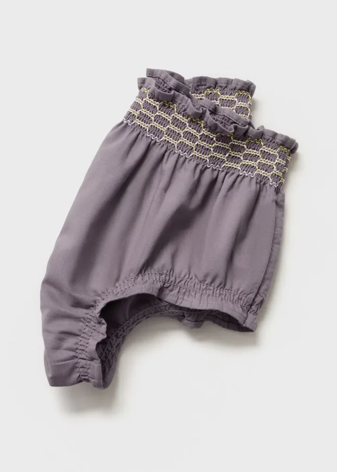 Shorts in misto cotone ricamati