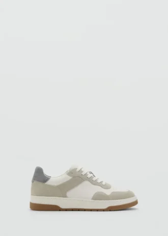 Sneakers combinate in pelle