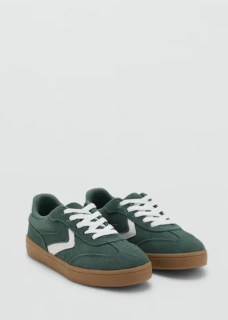 Sneakers combinate in pelle