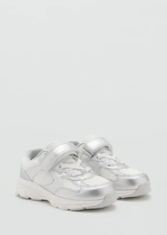 Sneakers effetto metallico