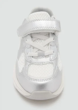 Sneakers effetto metallico