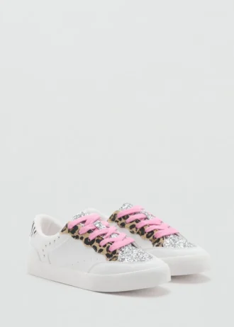 Sneakers glitterate leopardate