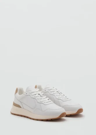 Sneakers in pelle mista