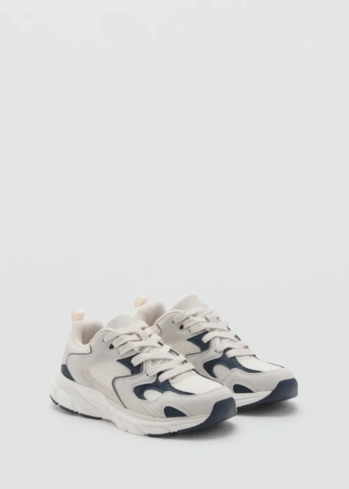 Sneakers stringate bicolore Sneakers stringate bicolore