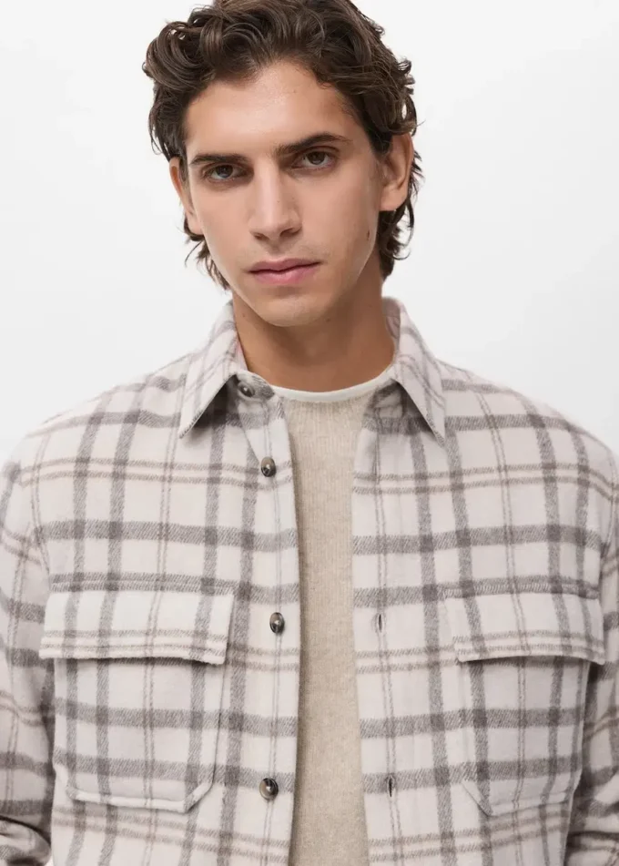 Soprabito in flanella a quadri