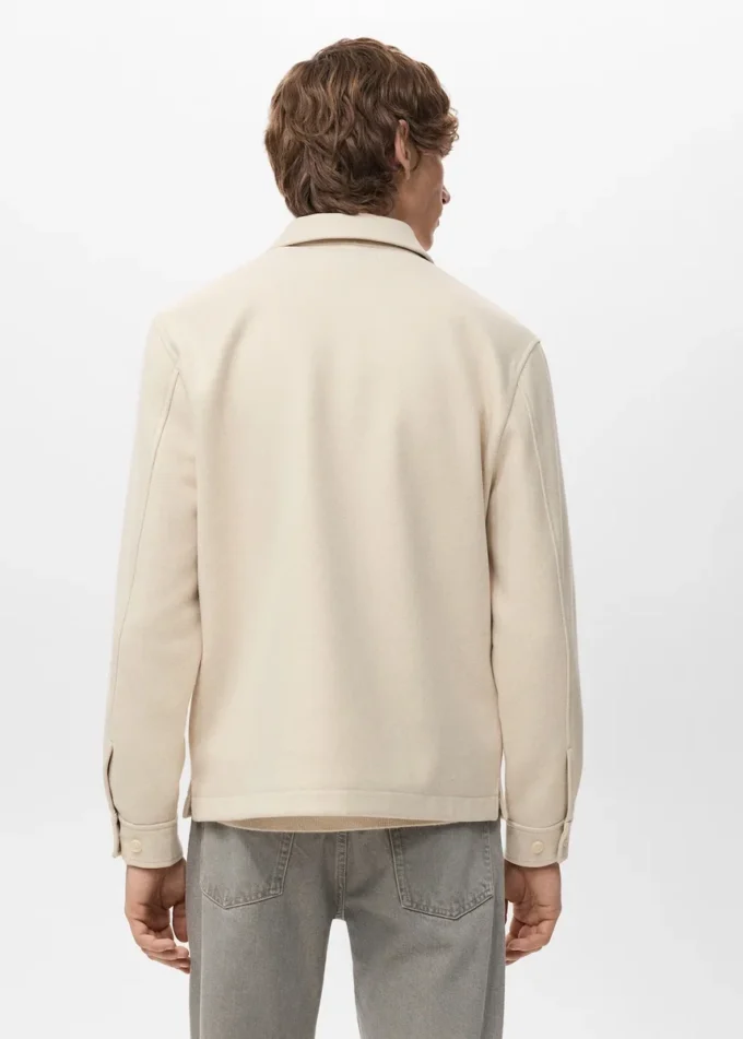 Soprabito in lana con bottoni