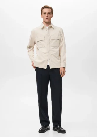 Soprabito in velluto a coste con tasche