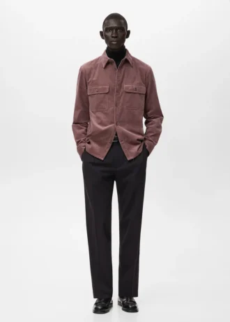 Soprabito in velluto a coste con tasche