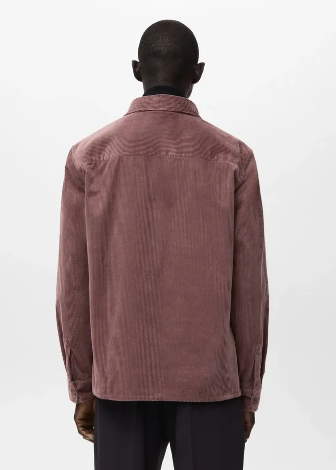 Soprabito in velluto a coste con tasche Soprabito in velluto a coste con tasche