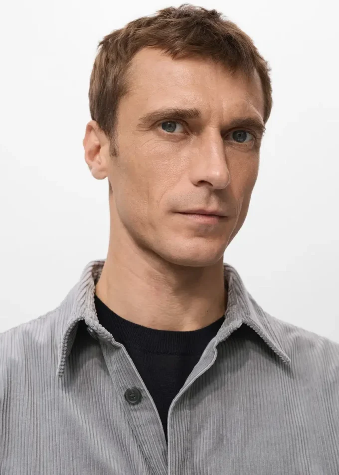 Soprabito in velluto a coste con tasche Soprabito in velluto a coste con tasche