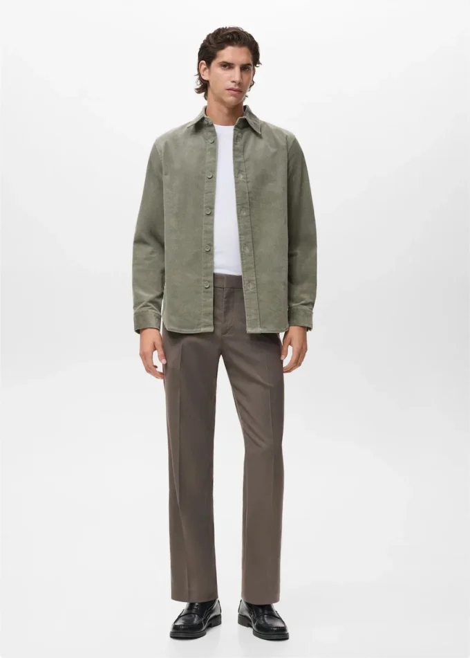 Sopracamicia in cotone velluto a coste Sopracamicia in cotone velluto a coste