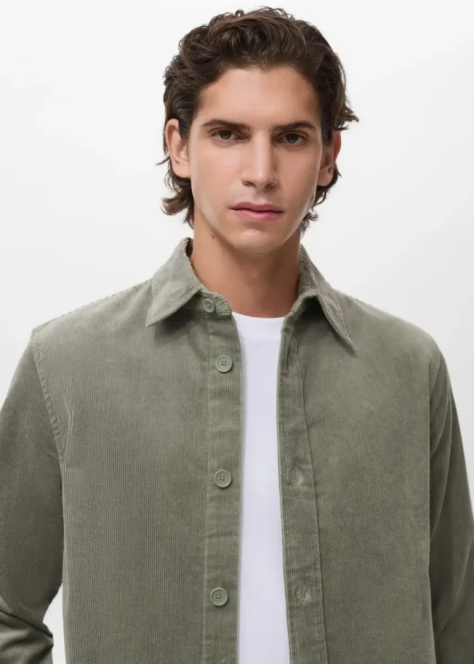 Sopracamicia in cotone velluto a coste Sopracamicia in cotone velluto a coste