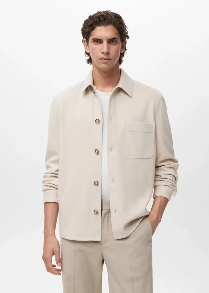 Sopracamicia in flanella vestibilità regolare Sopracamicia in flanella vestibilità regolare