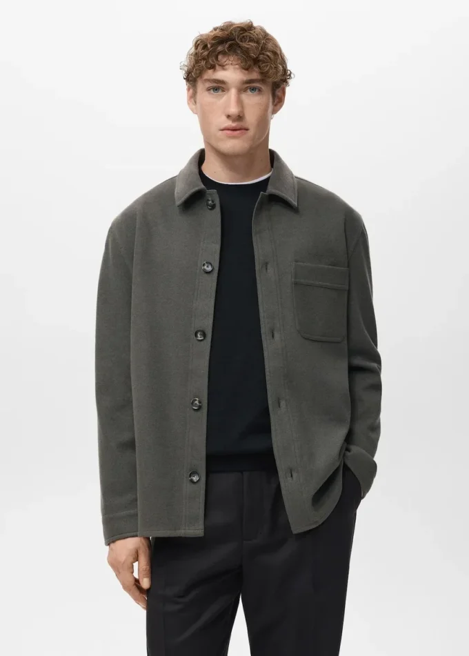 Sopracamicia in flanella vestibilità regolare Sopracamicia in flanella vestibilità regolare