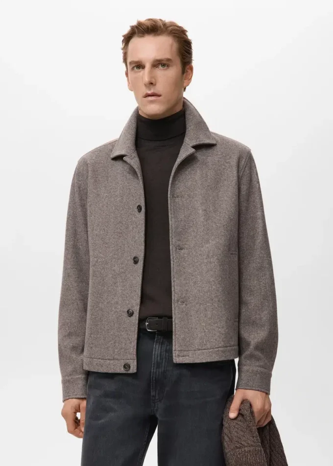 Sopracamicia in flanella vestibilità regolare Sopracamicia in flanella vestibilità regolare