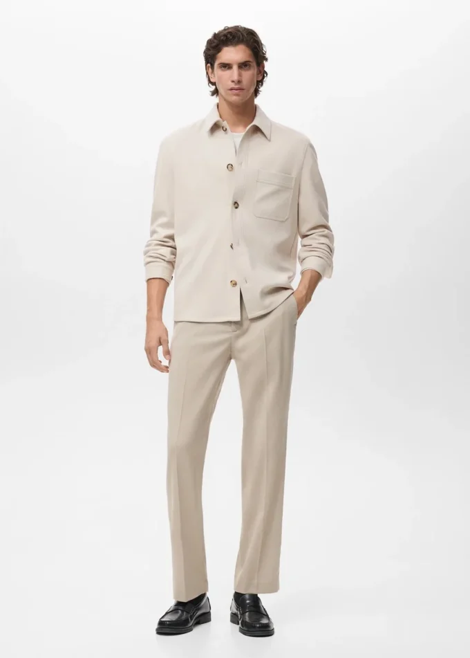 Sopracamicia in flanella vestibilità regolare Sopracamicia in flanella vestibilità regolare