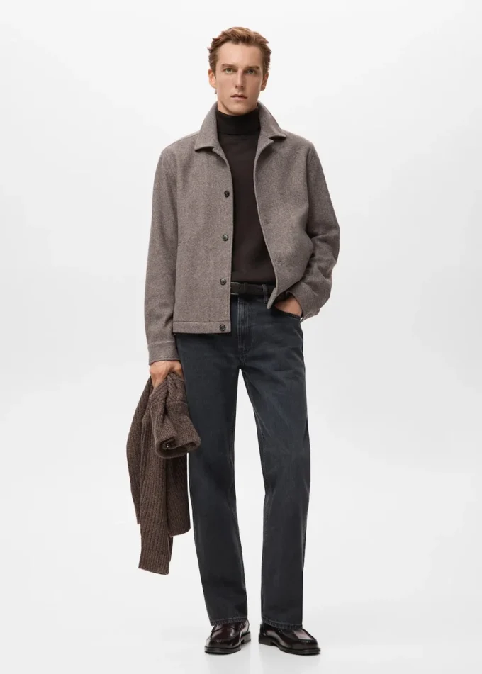 Sopracamicia in flanella vestibilità regolare Sopracamicia in flanella vestibilità regolare