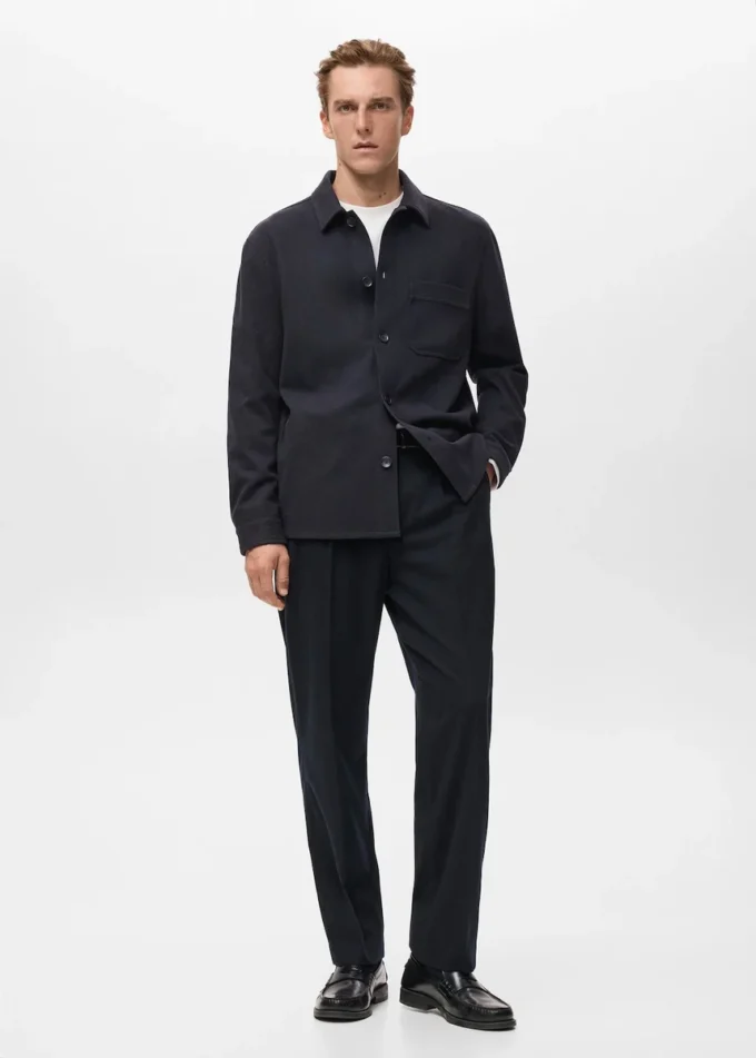 Sopracamicia in flanella vestibilità regolare Sopracamicia in flanella vestibilità regolare