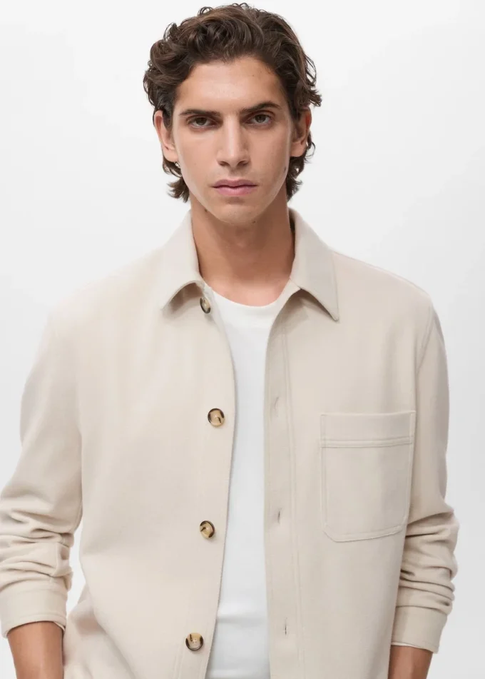 Sopracamicia in flanella vestibilità regolare Sopracamicia in flanella vestibilità regolare