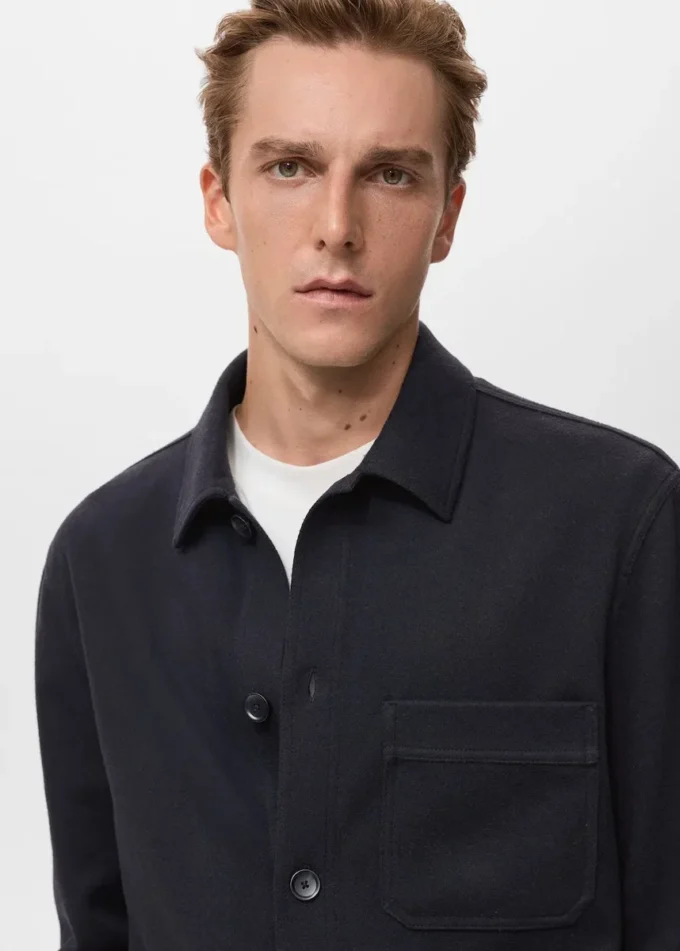 Sopracamicia in flanella vestibilità regolare Sopracamicia in flanella vestibilità regolare