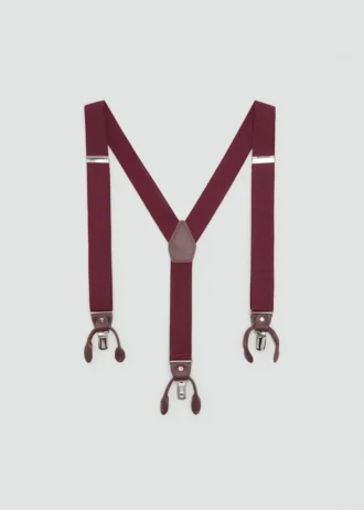 Spalline elastiche regolabili con dettagli in pelle