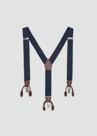 Spalline elastiche regolabili con dettagli in pelle