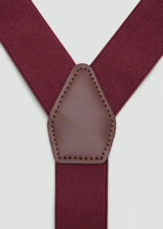 Spalline elastiche regolabili con dettagli in pelle