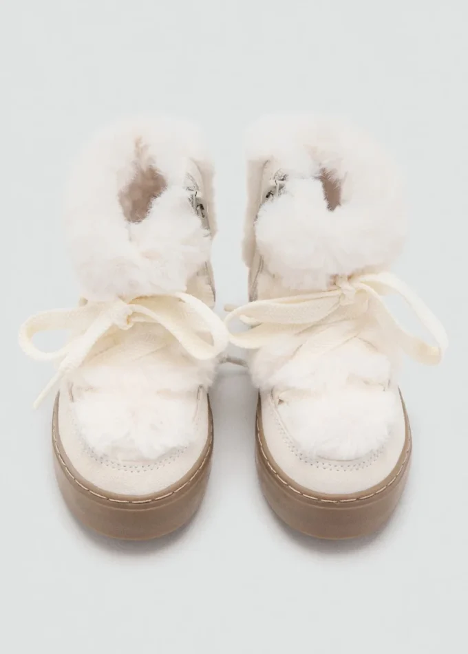 Stivaletti con dettagli in pelle Stivaletti con dettagli in pelle