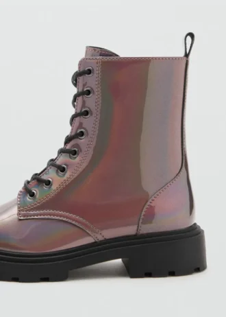 Stivaletti con zip metallica