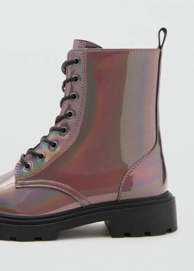 Stivaletti con zip metallica Stivaletti con zip metallica