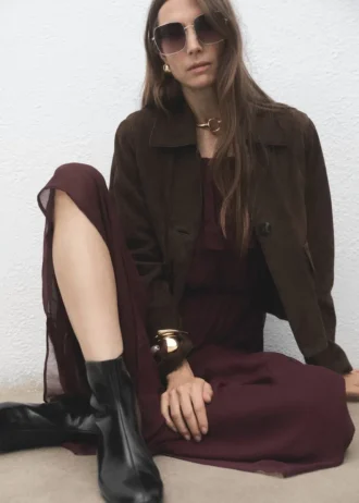 Stivaletti in pelle con zip