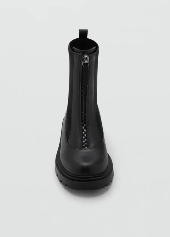 Stivaletti in pelle con zip
