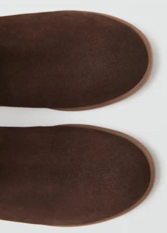 Stivaletti in pelle scamosciata