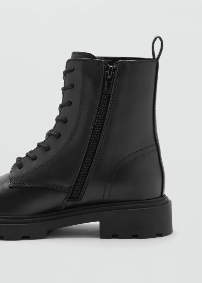 Stivaletti stringati in pelle Stivaletti stringati in pelle