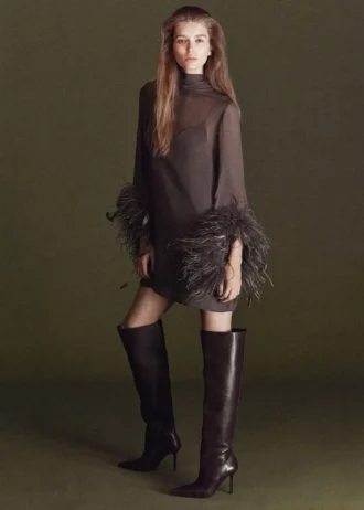 Stivali alti in pelle Stivali alti in pelle