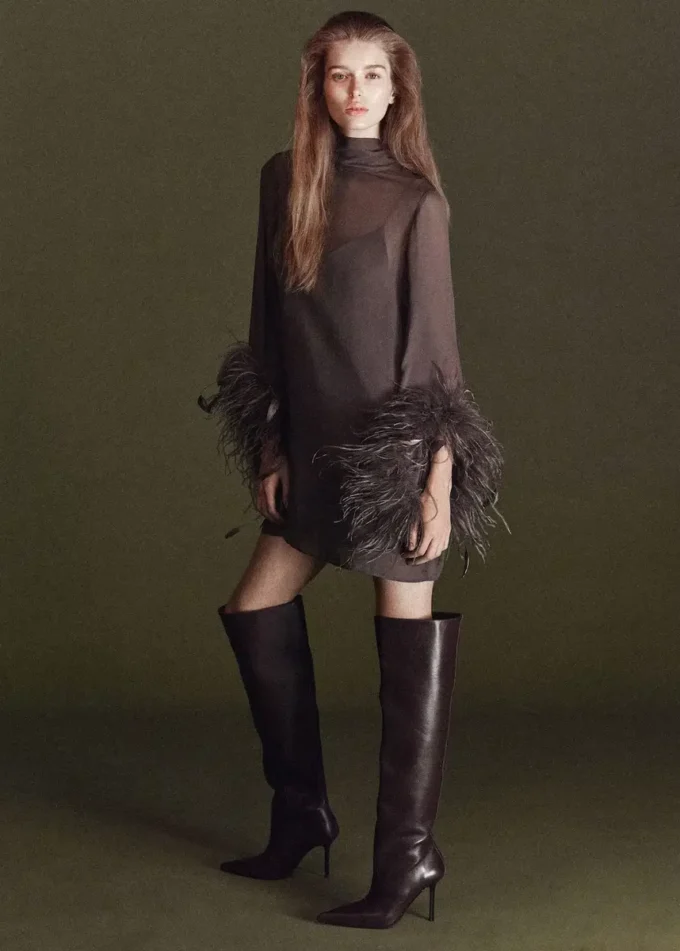 Stivali alti in pelle Stivali alti in pelle