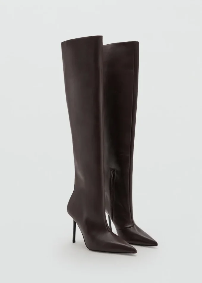 Stivali alti in pelle Stivali alti in pelle