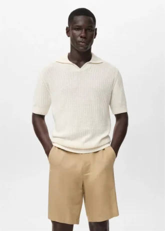 Struttura polo in maglia 100% cotone