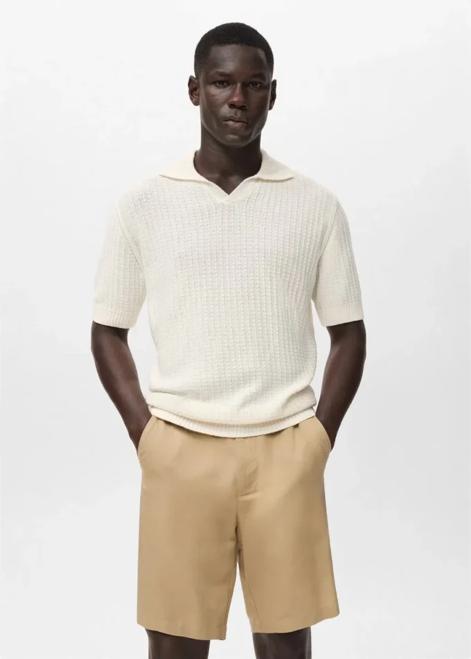 Struttura polo in maglia 100% cotone Struttura polo in maglia 100% cotone