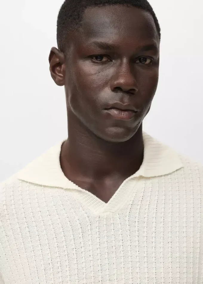 Struttura polo in maglia 100% cotone Struttura polo in maglia 100% cotone