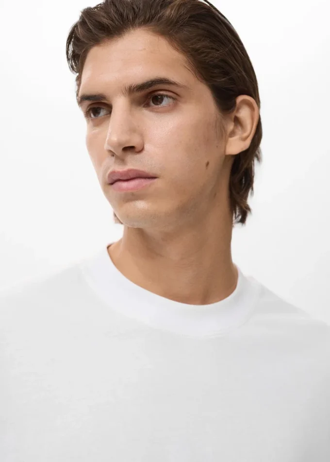 T-shirt 100% cotone vestibilità boxy tasca T-shirt 100% cotone vestibilità boxy tasca